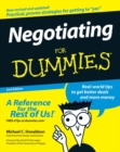 Negotiating For Dummies - Book