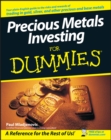 Precious Metals Investing For Dummies - Book