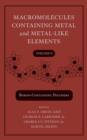 Macromolecules Containing Metal and Metal-Like Elements, Volume 8 : Boron-Containing Particles - eBook