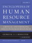 The Encyclopedia of Human Resource Management, Volume 3 : Thematic Essays - Book
