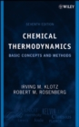 Chemical Thermodynamics : Basic Concepts and Methods - eBook
