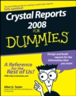 Crystal Reports 2008 For Dummies - Book