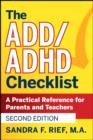 The ADD / ADHD Checklist - eBook