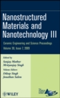 Nanostructured Materials and Nanotechnology III, Volume 30, Issue 7 - Book