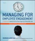 Managing for Employee Engagement Participant Workbook - Book