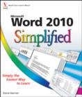 Word 2010 Simplified - Elaine Marmel