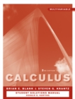 Student Solutions Manual to accompany Calculus: Multivariable 2e - Book