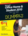 Office Home and Student 2010 All-in-One For Dummies - Book