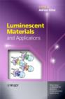 Luminescent Materials and Applications - Book