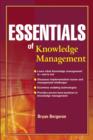 Essentials of Knowledge Management - Book