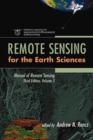 Manual of Remote Sensing, Remote Sensing for the Earth Sciences - Book