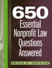 650 Essential Nonprofit Law Questions Answered - Book