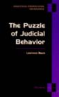 The Puzzle of Judicial Behavior - Book
