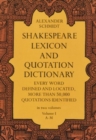 Shakespeare Lexicon and Quotation Dictionary, Vol. 1 - Book