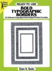 Ready-to-Use Bold Typographic Borders : 32 Different Copyright-Free Designs Printed One Side - Book