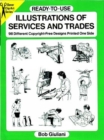 Ready-to-Use Illustrations of Services and Trades : 98 Different Copyright-Free Designs Printed One Side - Book