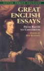 Great English Essays : From Bacon to Chesterton - Book