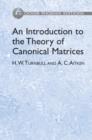 An Introduction to the Theory of Canonical Matrices - Book