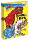 Dinosaurs and Sharks 3-D Coloring Box - Book