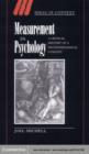 Measurement in Psychology : A Critical History of a Methodological Concept - eBook