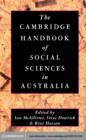 Cambridge Handbook of Social Sciences in Australia - eBook