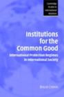 Institutions for the Common Good : International Protection Regimes in International Society - eBook
