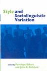 Style and Sociolinguistic Variation - eBook