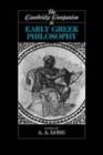 Cambridge Companion to Early Greek Philosophy - eBook