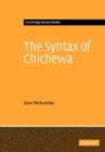 Syntax of Chichewa - eBook