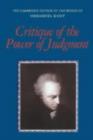 Critique of the Power of Judgment - Immanuel Kant