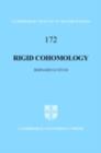 Rigid Cohomology - eBook