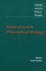 Medieval Jewish Philosophical Writings - eBook