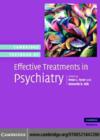 Cambridge Textbook of Effective Treatments in Psychiatry - eBook