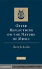 Greek Reflections on the Nature of Music - eBook