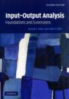Input-Output Analysis : Foundations and Extensions - eBook