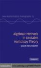Algebraic Methods in Unstable Homotopy Theory - eBook