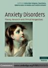 Anxiety Disorders : Theory, Research and Clinical Perspectives - eBook