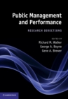 Public Management and Performance : Research Directions - eBook