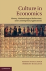Culture in Economics : History, Methodological Reflections and Contemporary Applications - eBook