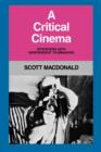 A Critical Cinema 1 : Interviews with Independent Filmmakers - Book