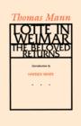 Lotte in Weimar : The Beloved Returns - Book