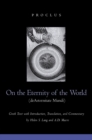 On the Eternity of the World de Aeternitate Mundi - Book
