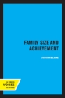 Family Size and Achievement - Book