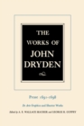 The Works of John Dryden, Volume XX : Prose 1691-1698 De Arte Graphica and Shorter Works - eBook