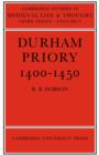 Durham Priory 1400-1450 - Book