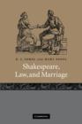 Shakespeare, Law, and Marriage - Book