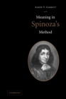 Meaning in Spinoza's Method - Book