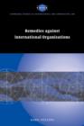 Remedies against International Organisations - Book