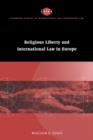 Religious Liberty and International Law in Europe - Book