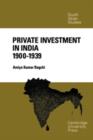 Private Investment in India 1900-1939 - Book